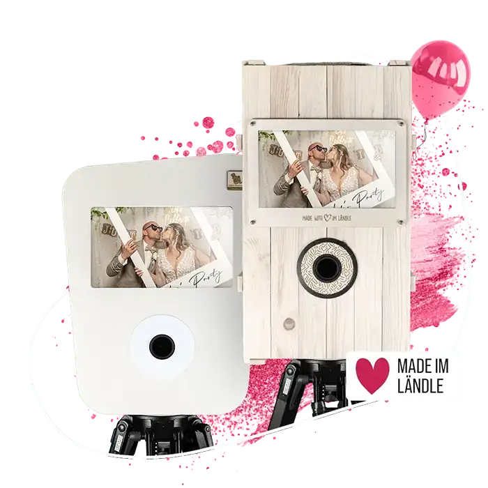 Fotobox mieten für Hochzeit, Geburtstag oder Firmenevent in Heidenheim, Aalen, Schwäbisch Gmünd, Ulm oder Geislingen – stilvoll, hochwertig und regional mit mister-fotobox®